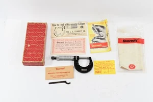 Starrett No. 436-1 in. Quick Reading Micrometer Caliper w/ Box USA N941 - Picture 1 of 10