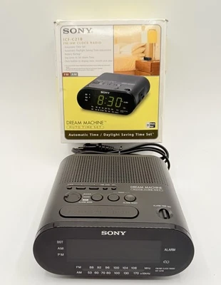 Sony Dream Machine ICF-C218 AM FM Digital Alarm Clock Radio - Tested/Works  - Image 1 of 4