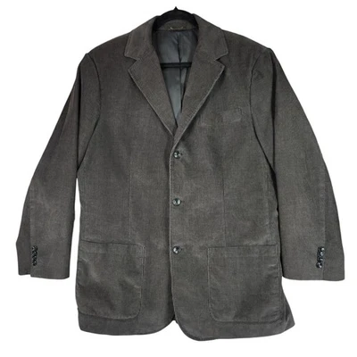 Blazer de Pana Eddie Bauer L Hombres Chaqueta Marrón Algodón Poliéster Dadcore Academia Foto 1 de 4