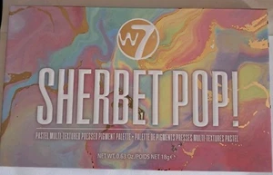 W7 Cosmetics Sherbet Pop Pressed Pigment Palette - Eyeshadow & Applicator - Picture 1 of 2