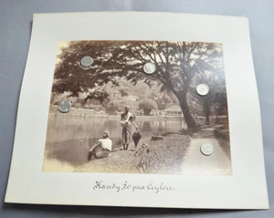 ANTIKES FOTOALBUMIN ASIEN CEYLON SRI LANKA BUDDHISCHER KANAL SKEEN  - Bild 1 von 1