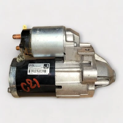 Mazda MX-5 16-22 Starter Motor PEKP-18-400, C021, OEM, 2016, 2017, 2018, 2019, 2 - Image 1 of 4