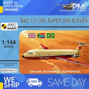 Mark I MKM144114 1/144 BAC 1-11-500 "Dan-Air, Nationwide, Trans Brasil" - Bild 1 von 9