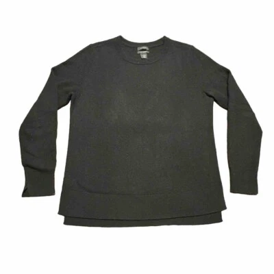 Halogen Cashmere Sweater Size Juniors 1 Pullover Black Long Sleeve - Image 1 of 4