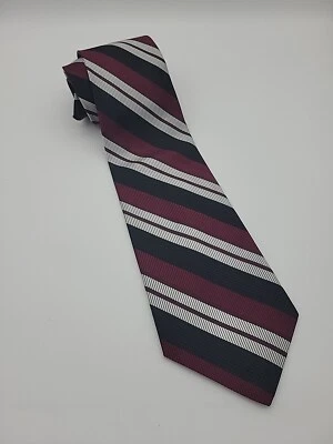 Corbata a rayas de seda pura Bruno Piattelli  Foto 1 de 4