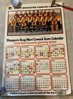 affiche vintage originale VANCOUVER CANUCKS NHL calendrier acheteurs 1978-1979