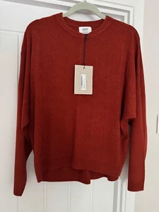 New ~ Burnt Orange ~ MAINE Deco Stitch Dolman Sleeve Ultrasoft Jumper ~ Size 10 - Picture 1 of 5