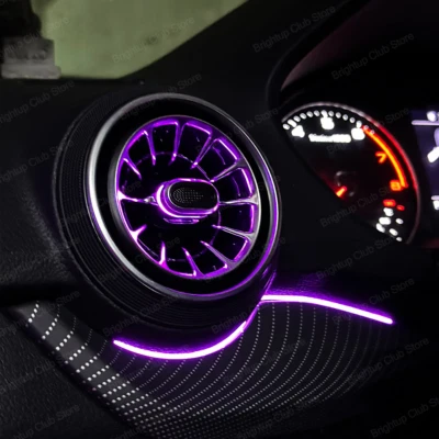 Juego de ventilación de aire para salpicadero Audi Q2 2017-2023 256 colores salida turbo luz de ajuste Foto 1 de 4