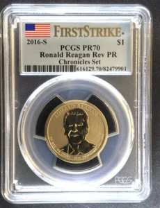 2016-S $1 Ronald Reagan Rev PR Chronicles Set - First Strike (Proof)- PCGS PR 70 - Picture 1 of 8