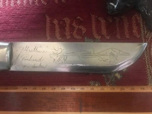 couteau ancien J MARTTIINI FINLAND rare puukko antique knife coletllo messer - Picture 1 of 6