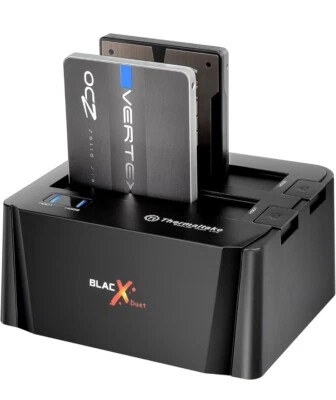Thermaltake ST0014U BlacX  Dual SATA HDD Docking Station - Image 1 of 4