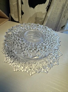 Double Layer Plastic Base Cake Top Clear stand DIY designed 4.5 “ x 1" - Picture 1 of 5