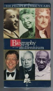Biography Of The Millennium: 100 People 1000 Years (VHS, 1999, 4-Tape Set) - NEW - Picture 1 of 4