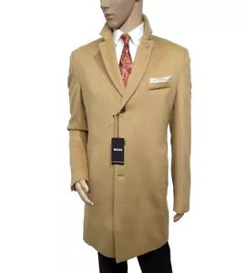 BNWT Hugo Boss Newline H-Hyde Mens Wool Cashmere Slim Fit Overcoat 42R RRP £595 - Picture 1 of 11