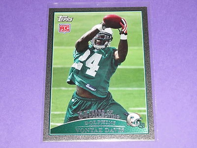 2009 Topps VONTAE DAVIS #438 Black Variant RC/54 Dolphins-Colts FIGHTING ILLINI - Image 1 of 2