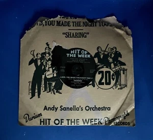 78 RPM✨Hit of the Week Andy Sannella Lawd You Made Night Too Long &Sharing✨COVER - Picture 1 of 7