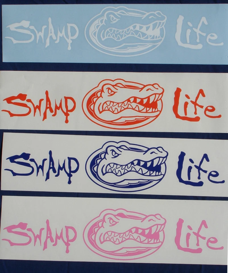 Swamp Life Gator UF University of Florida Gators vinyl decal car window sticker - Image 1 of 4