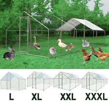 10x25ft Large Walk in Chicken Coop Hen House Farm Rabbit Cage Poultry Run Hutch