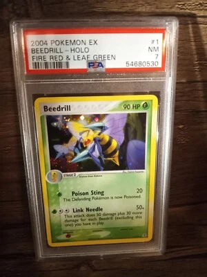 Pokemon Beedrill 1/112 EX FireRed & LeafGreen Holo Rare - PSA 7 NM - Image 1 of 2
