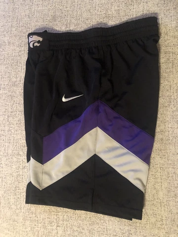 Nike Authentic Kansas State Wildcats Basketball Shorts Size Medium Sample NCAA Cover
