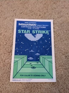 Intellivision - Star Strike Handbuch - Bild 1 von 2
