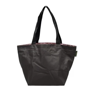 Auth Herve Chapelier Nylon Boat Type Shoulder L - Dark Brown Pink Beige Nylon - Picture 1 of 8