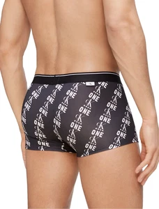 NUEVO CON ETIQUETAS Calvin Klein Hombre (Pequeño) CK ONE BAÚL TIRO BAJO NB2225-066 NEGRO CK ONE PRINT - Imagen 1 de 4