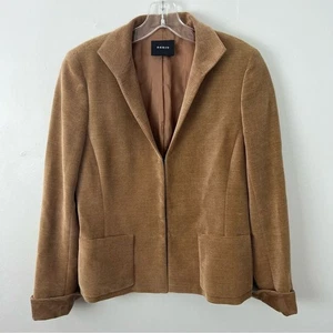 Akris Ribbed Wool Blend Blazer with Pockets Womens size 8 - Picture 1 of 7
