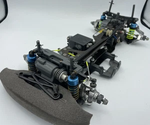 For parts TAMIYA TA03R TA-03R carbon chassis with motor - Picture 1 of 18