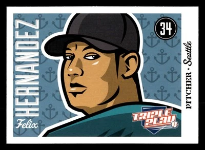 Felix Hernandez 2012 Panini Triple Play #74 Seattle Mariners - Image 1 of 2