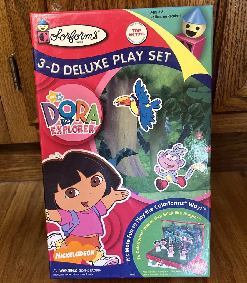 Color Forms 3-D Deluxe Play Set Dora The Explorer 2007 Dora Boots *LEER Foto 1 de 4