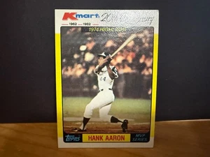 Hank Aaron Topps 1982 Kmart 20th Anniversary 1974 Highlight Braves 43 of 44 - Picture 1 of 6