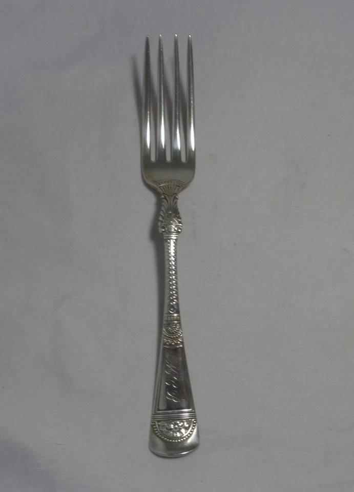 Antique Gorham Sterling Silver Empress 7 5/8" Dinner Fork Monogrammed - Image 1 of 4