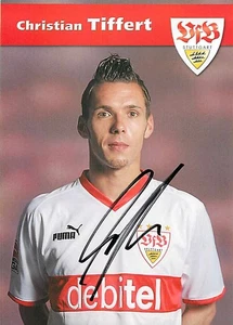 Christian Tiffert Original Autogrammkarte VfB Stuttgart - ca.11cm x 15cm - Picture 1 of 2