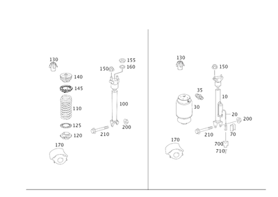 Amortiguador original Mercedes-Benz 164-320-24-31 Foto 1 de 2