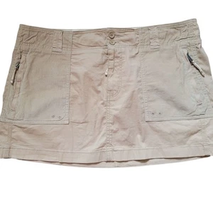 Vintage Y2K Abercrombie Fitch Mini Micro Skirt 2000s Brown Corduroy L Large - Picture 1 of 4