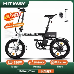 Bicicleta Eléctrica Hitway BK35 16" 250W 36V 10.4H Plegable E-Bike Bicicleta de Ciudad - Imagen 1 de 13