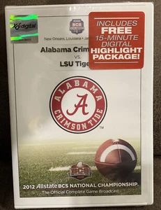 ALABAMA 2012 ALLSTATE BCS NATIONAL CHAMPIONSHIP GAME NEW DVD - Picture 1 of 2
