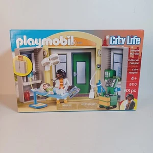 PLAYMOBIL City Life Hospital Play Box 9110 New 63 Pieces - Picture 1 of 4