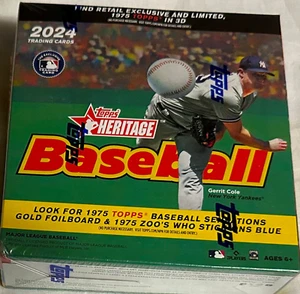 BASEBALL TOPPS HERITAGE 2024 HERITAGE TRADING CARDS 15 PACKS PER BOX - Picture 1 of 2