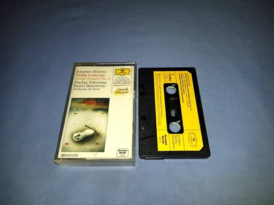 JOHANNES BRAHMS VIOLIN CONCERTO VIOLIN SONATA No.2 CLASSICAL CASSETTE TAPE ALBUM - Image 1 of 2