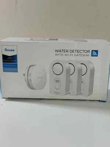Govee Wifi Sensor de Agua Paquete de 3 Detector Inteligente de Fugas de Agua 100Db Alarma Ajustable - Imagen 1 de 10