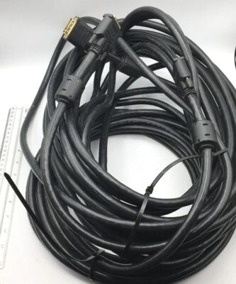 Monoprice 25' DVI-D Dual Link Male to Male Monitor Cable PC HDTV 24AWG Free Ship - Image 1 of 4