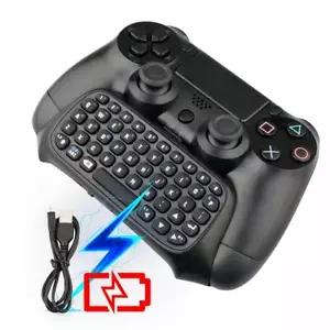 PS4 Keyboard Chatpad Wireless Bluetooth Keypad Adapter For PS4 Controller - Picture 1 of 9
