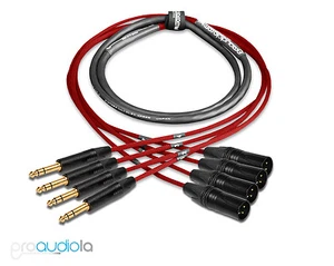 Serpiente Mogami 2931 Premium 4 Canales | Oro Neutral TRS XLR-M | Rojo 50 ft. - Imagen 1 de 1
