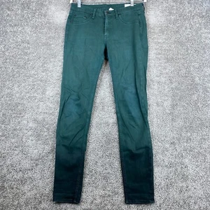 Rag & Bone Legging Jeans Women's Size 30 Green Mid Rise 5-Pocket Dark Wash - Picture 1 of 12