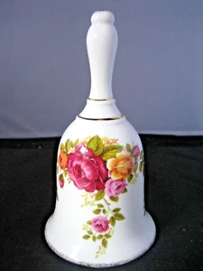 Cottage Rose fine bone china dinner bell - Picture 1 of 6