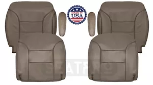 Fits 1995-1999 Chevy Tahoe/Suburban Tan Front Set Replacement Seat Cover Leather - Picture 1 of 64