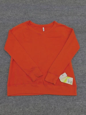 MV Sport Crewneck Long Sleeve Size XL Orange Sweatshirt NEW - Image 1 of 4