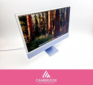 Geknackt Apple iMac 24" 4,5K 2023 (256GB SSD, M3, 8GB RAM) A2873 Purple Grade - Bild 1 von 10